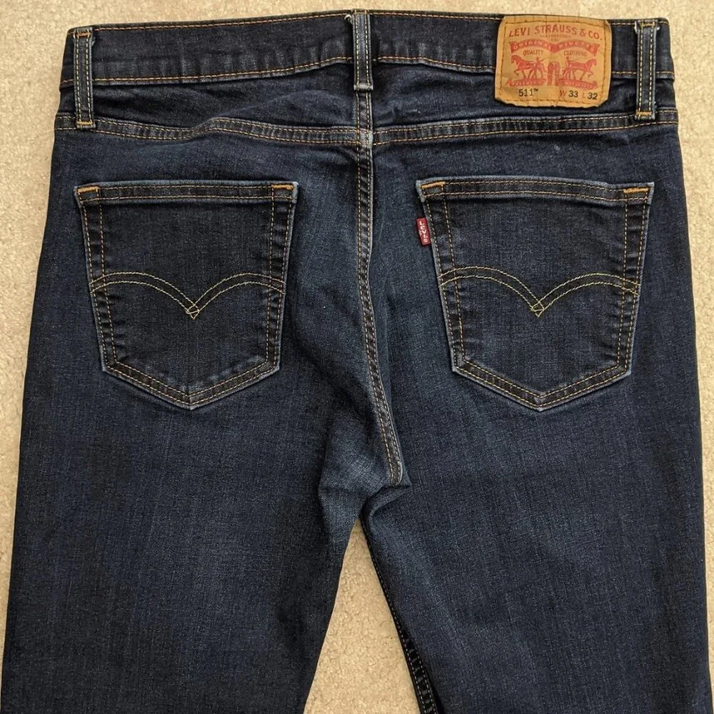 Levi's 511 slim jeans 33W x 32L